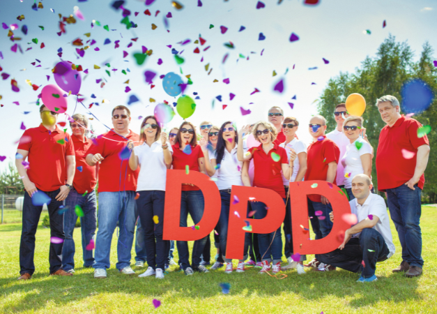 DPD employees celebrating